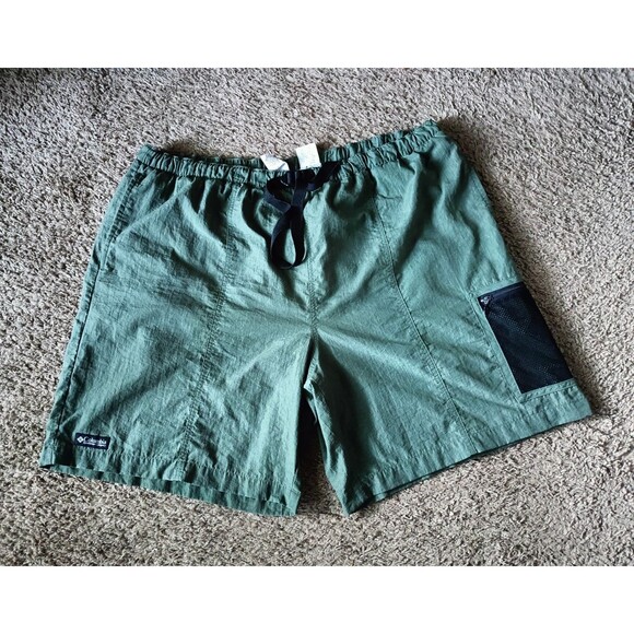 Columbia Other - Vintage 90s Columbia Hiking Shorts Men's Size XL Adjustable Waist Lined Green